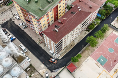 Çerkezköy’de Sıcak Asfalt Çalışmaları Sürüyor