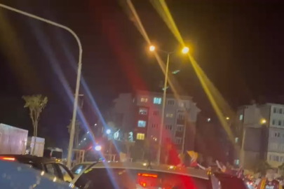 Edirne’de Galatasaraylıların Vinçli Şampiyonluk Kutlaması