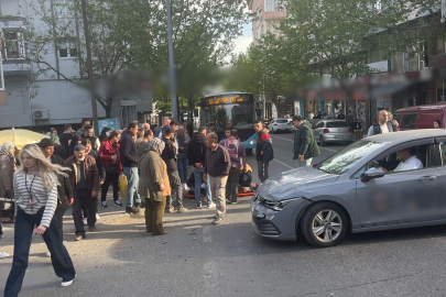 Tekirdağ'da İki Kişinin Yaralandığı Kaza Kamerada