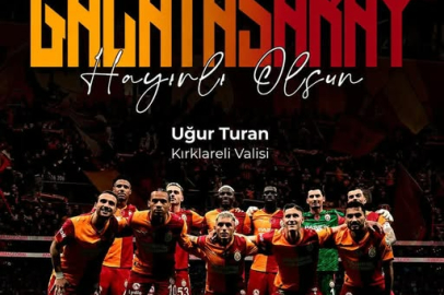 Vali Turan’dan Galatasaray’a Şampiyonluk Tebriği