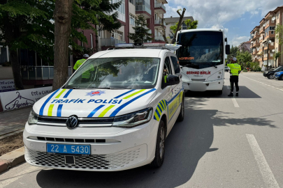 Edirne’de Servis Araçlarına Sıkı Denetim