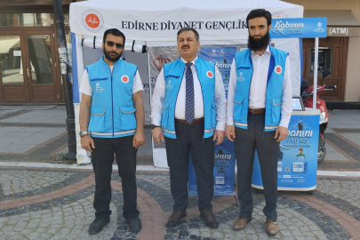 Edirne’de Vekaletle Kurban Bağış Çadırı Kuruldu