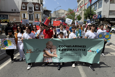 Lösemi Çocuklar İçin Tekirdağ'da Farkındalık Yürüyüşü Yapıldı