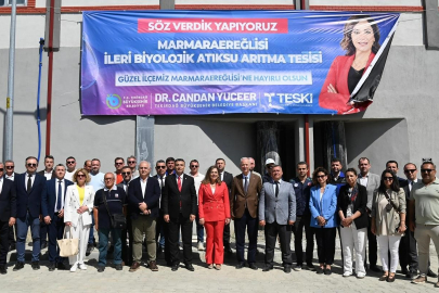 Marmaraereğlisi'nde Kapasitesi 6 Kata Çıkarılan Atıksu Arıtma Tesisi Hizmete Açıldı