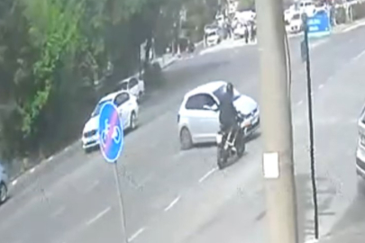 Tekirdağ'da 2 Kişinin Yaralandığı Kaza Kamerada