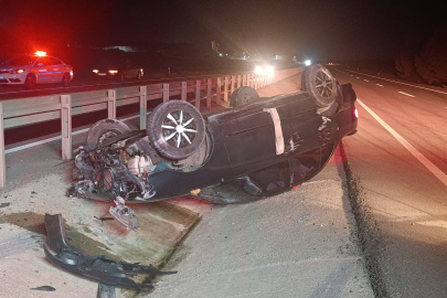 Tekirdağ'da Otomobil Takla Attı: 1 Yaralı