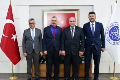 NKÜ Rektörü Mümin Şahin’e Ziyaret