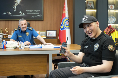 Özel Gereksinimli Gençten İl Emniyet Müdürü Turanlı'ya Ziyaret