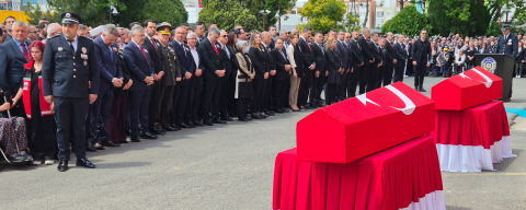 Tekirdağ'da Şehit Polislere Acı Veda