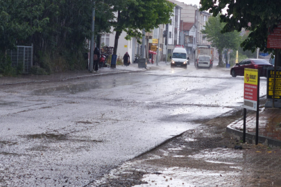 Havsa’da Sağanak Yağış Etkili Oldu