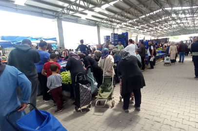 Havsa Halk Pazarı’nda Bayram Öncesi Yoğunluk