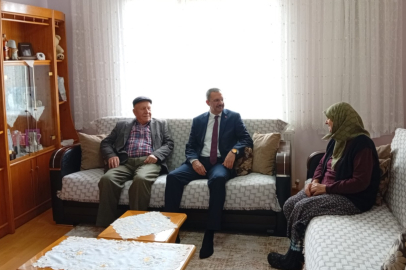 Kaymakam Özderin’den Gazi Ailelerine Bayram Ziyareti