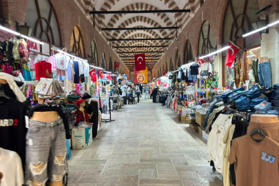 ‎Edirne'deki Tarihi Çarşı Bayram Öncesi Sakin Kaldı