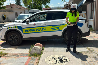 ‎Edirne'de Bayram Öncesi Drone Destekli Trafik Denetimi