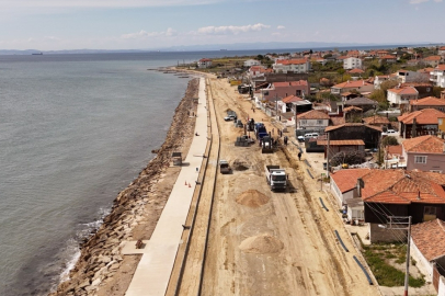 Şarköy Eriklice Sahili’nde Duble Yol ve Bisiklet Yolu Çalışması