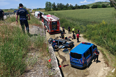 Tekirdağ'da Otomobil Menfeze Uçtu: Sürücü Hayatını Kaybetti
