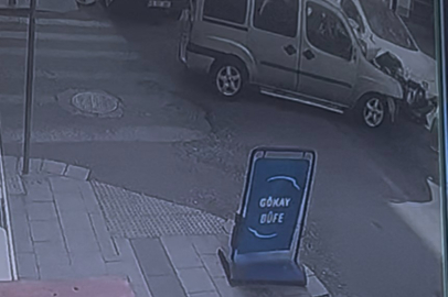 Ters Yönden Çıkan Aracın Kazaya Karıştığı Anlar Kamerada