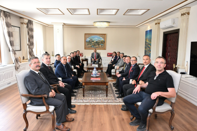 Edirne Esnaf ve Sanatkârlar Birliği Yönetiminden Vali Sezer’e Ziyaret
