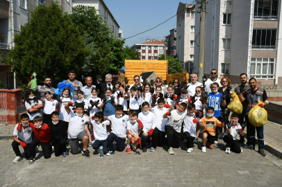 Miniklerden ‘Ders’ Gibi Temizlik