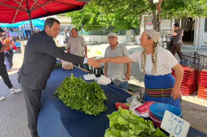 Vize’de Belediye Başkanı Özalp Pazarı Ziyaret Etti