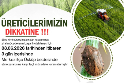 Kırklareli'nde Süne Alarmı: Üreticilere 3 Günlük İlaçlama Çağrısında Bulunuldu
