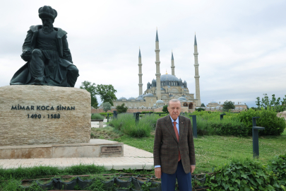 Cumhurbaşkanı Erdoğan, Edirne’de Selimiye Pozu Verdi