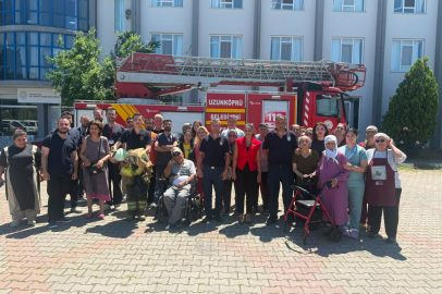 Edirne’de Yangın Tatbikatı Eğitimi Verildi