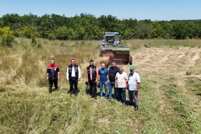 Subaşı’nda Mera Otları Hayvancılık İçin Balyalandı