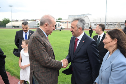 Cumhurbaşkanı Erdoğan’ı Edirne Valisi Sezer Karşıladı