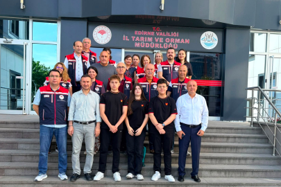 TEKNOFEST Yolundaki Edirne Lisesi Öğrencilerinden İl Tarım Müdürlüğü’ne Ziyaret