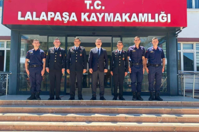 Lalapaşa Kaymakamı Yılmaz, Jandarma Personelini Ağırladı