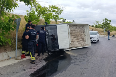 Çerkezköy’de Kamyonetin Devrilmesi Sonucu 1 Kişi Yaralandı