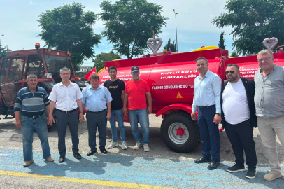 Babaeski'de Köylere 16 Adet Yangın Söndürme Tankeri Dağıtıldı