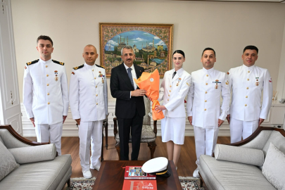 Vali Yunus Sezer Sahil Güvenlik Personelini Kabul Etti