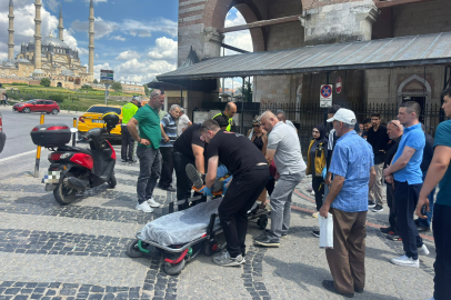 Eski Cami Önünde Korkutan Kaza: 1 Yaralı
