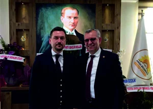 Keşan Belediye Başkanı Mustafa Helvacıoğlu'ndan Başkan Av. Aydın Balkan'a Ziyaret