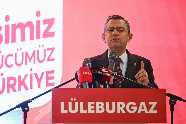 CHP Genel Başkanı Özel, Lüleburgaz'da konuştu