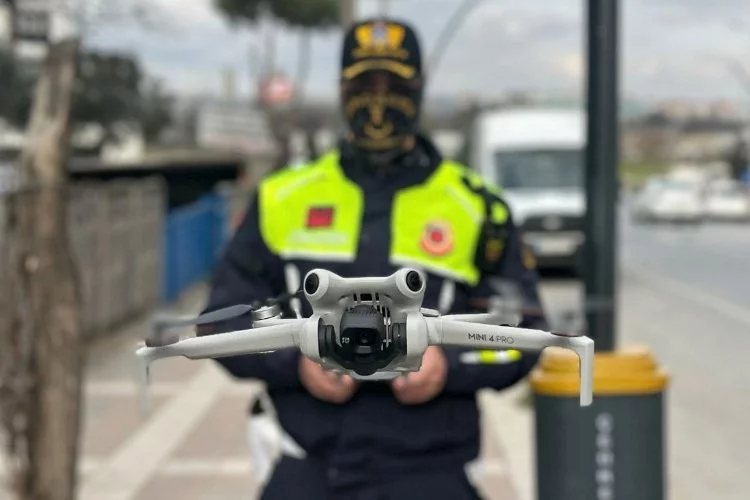 Dron destekli uygulamada sürücülere ceza yağdı