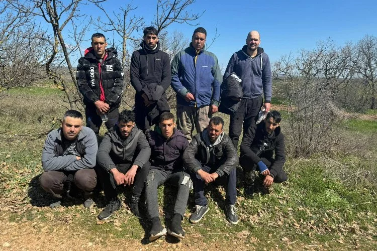 Edirne’de 9 düzensiz göçmen yakalandı