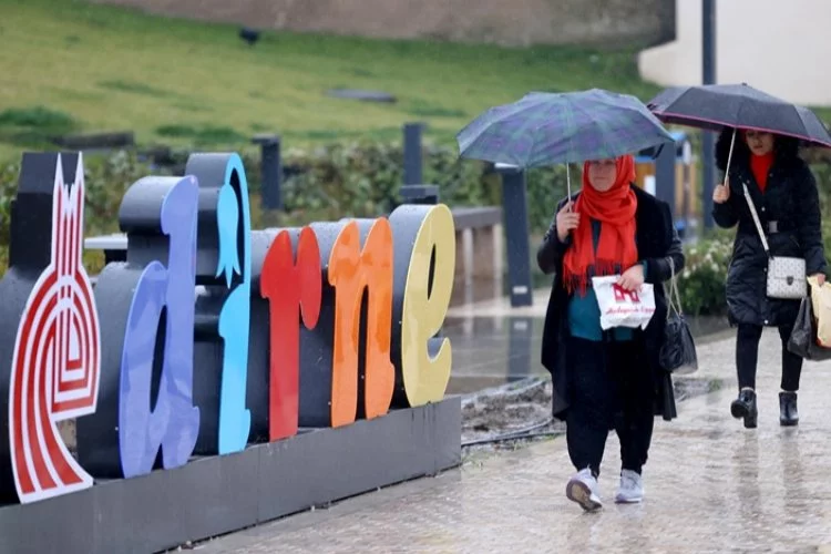 Edirne'de sağanak yağış bekleniyor
