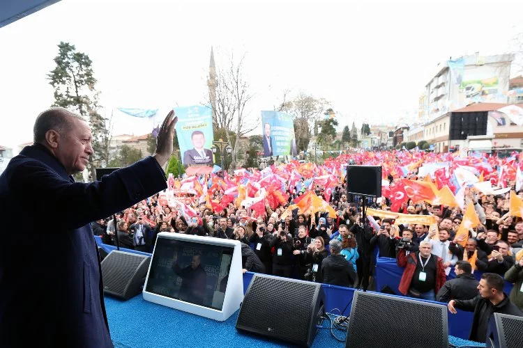 Erdoğan, partisinin Tekirdağ mitinginde konuştu