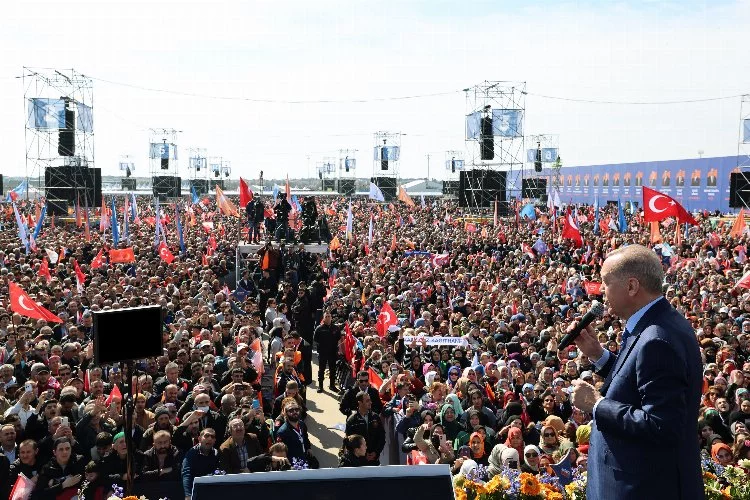 Erdoğan “Yeniden Büyük İstanbul Mitingi”ne katıldı