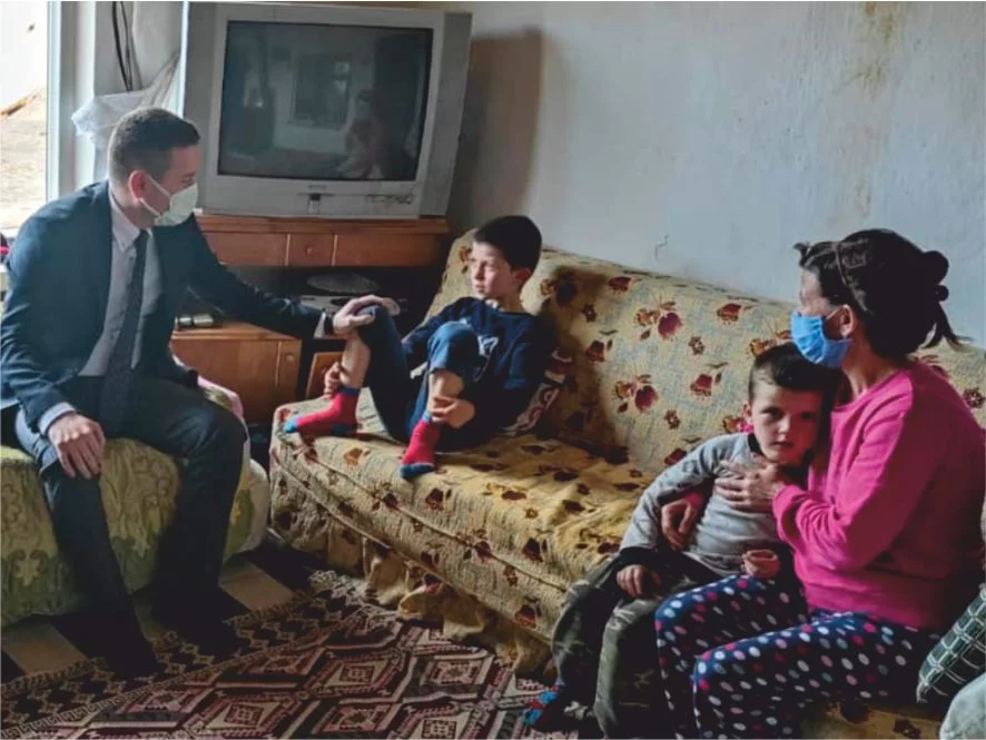Başkan Balkan'dan Yılmazoğulları  Ailesine Geçmiş Olsun Ziyareti