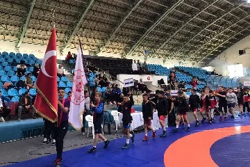 Güreş Türkiye Birinciliği müsabakaları açılış seremonisi