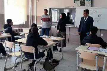 Kaymakam Çanakcıoğlu'ndan okul ziyareti