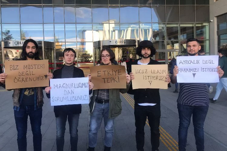 Öğrenciden ETUS’a ücret protestosu