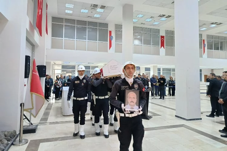 Polis memuru Arslan için tören düzenlendi