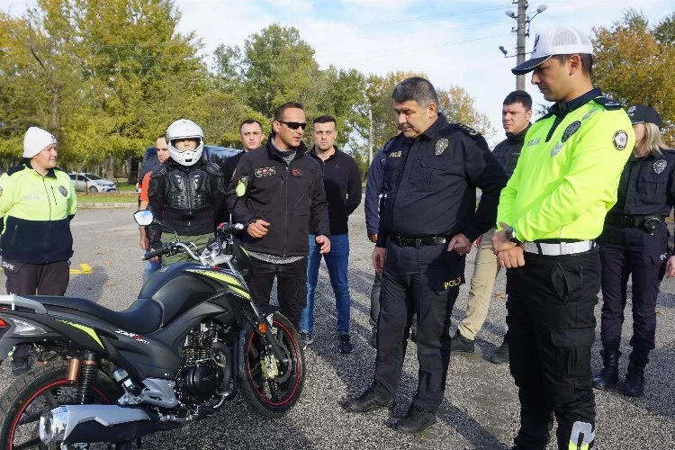 Polise motosiklet eğitimi