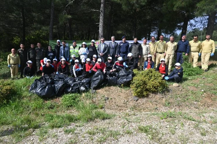 Şarköy’de "Orman Benim" Kampanyası kapsamında çevre temizliği yapıldı