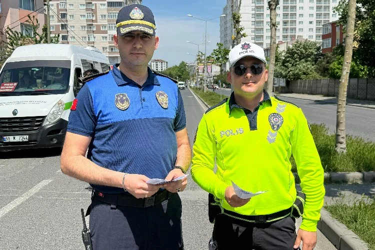 Trafik Haftası'nda polis zabıta kol kola